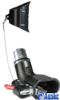 Вытяжная насадка, самоотсоединяющаяся, с механическим подсоединением, для легковых автомобилей 155х85мм DN75